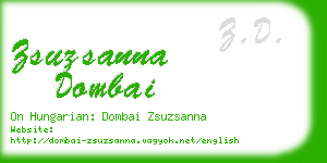 zsuzsanna dombai business card